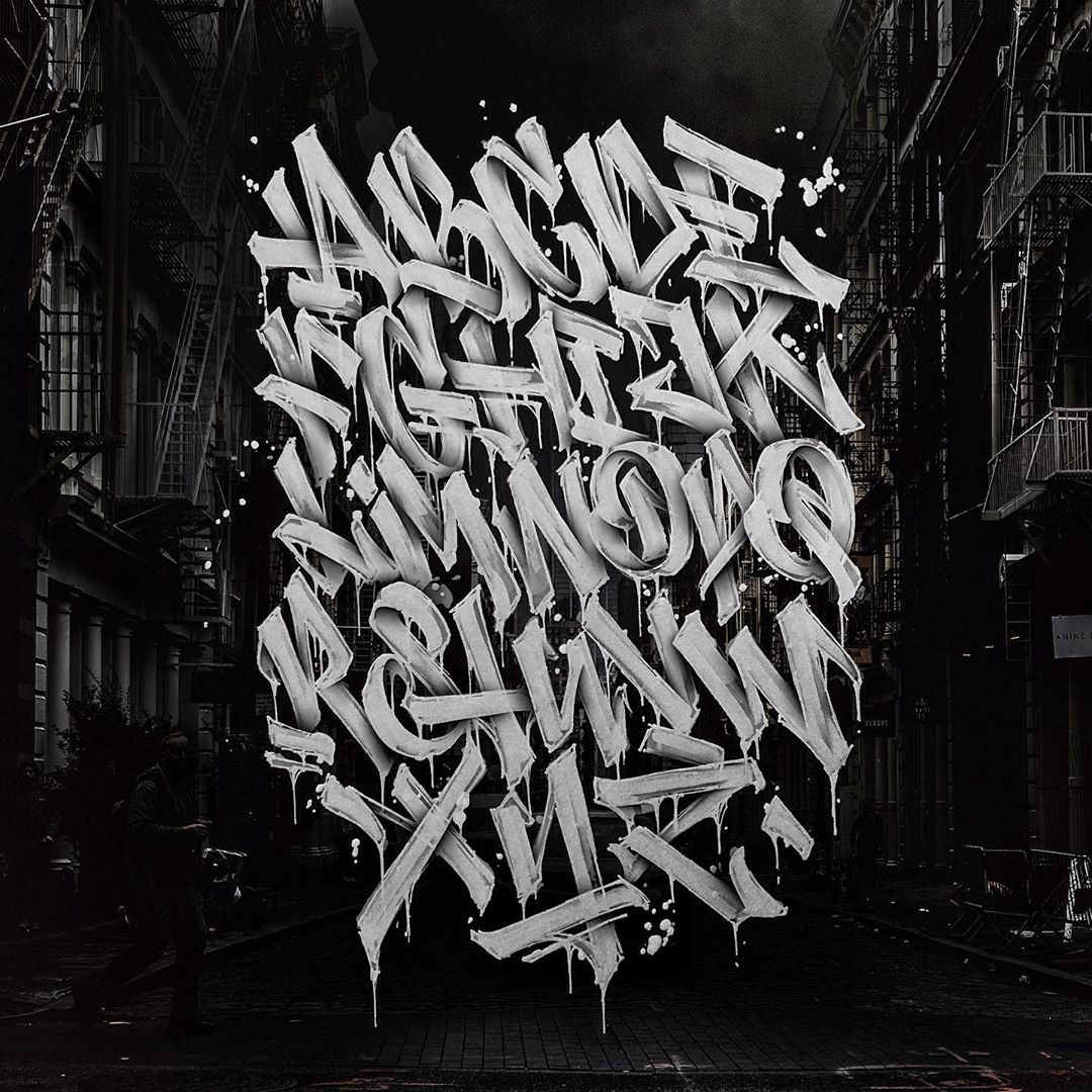 Detail Bubble Graffiti Name Alone Nomer 42