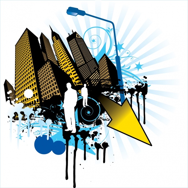 Detail Building Vector Graffiti Nomer 12