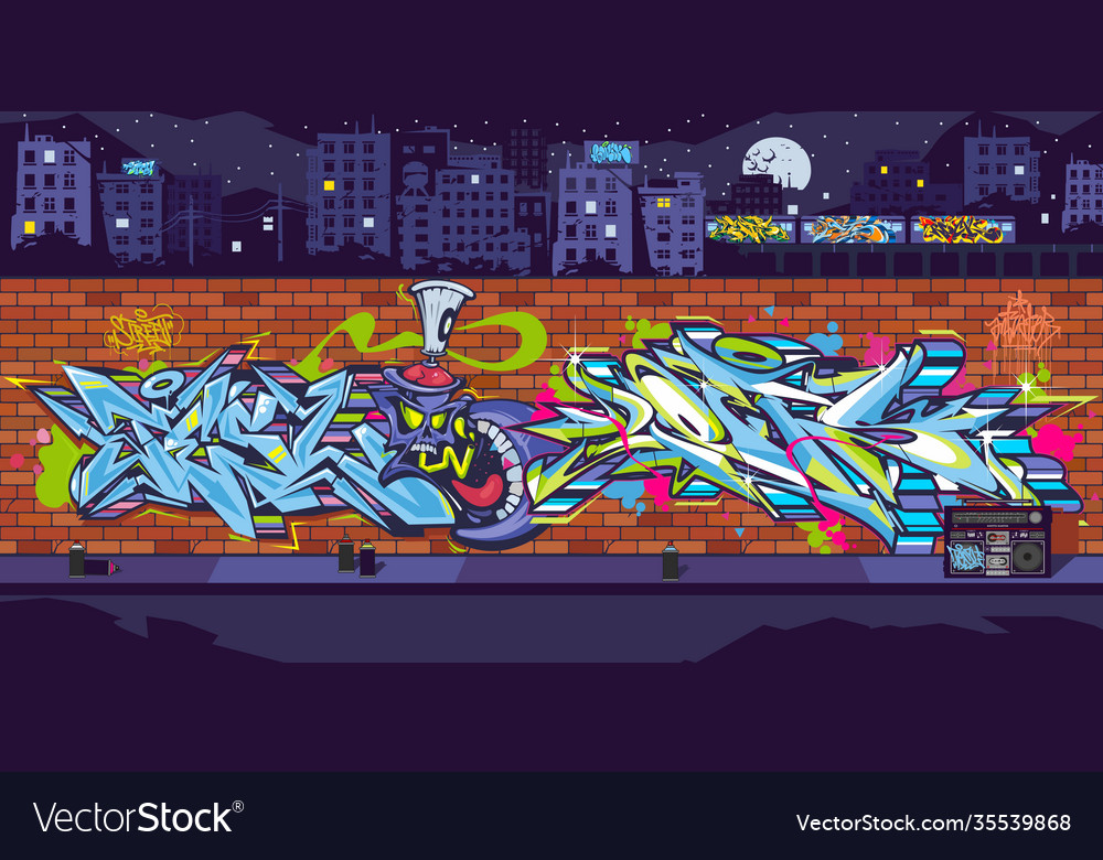 Detail Building Vector Graffiti Nomer 15