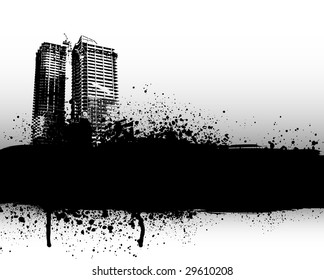 Detail Building Vector Graffiti Nomer 16
