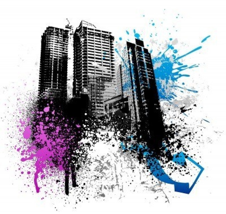 Detail Building Vector Graffiti Nomer 25
