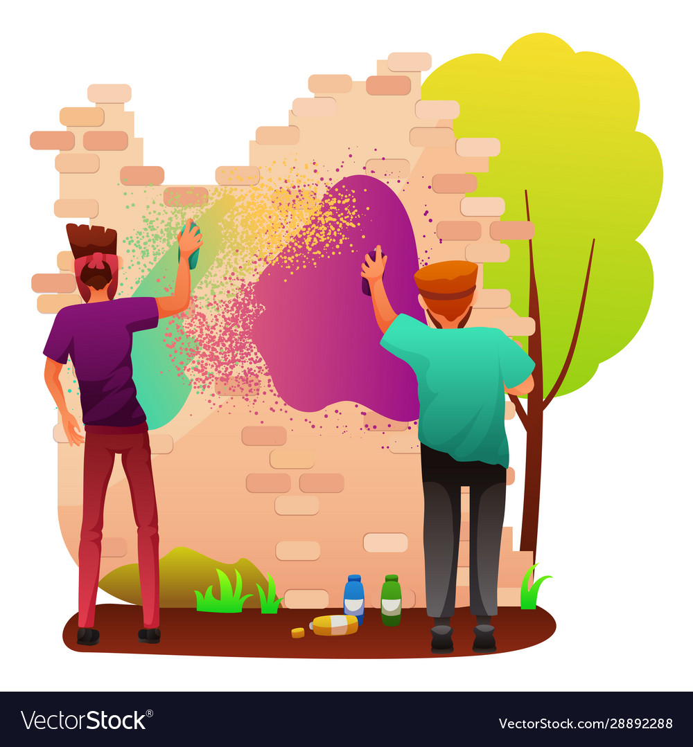 Detail Building Vector Graffiti Nomer 30