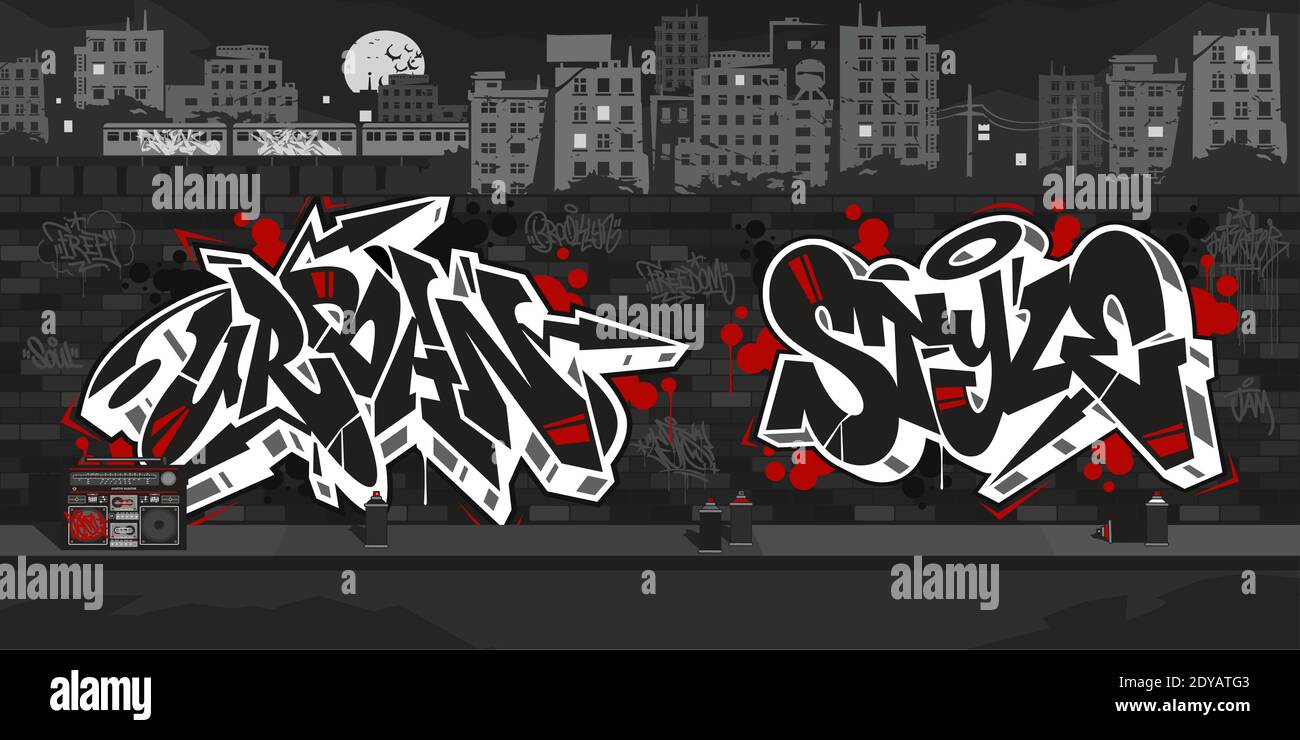 Detail Building Vector Graffiti Nomer 38