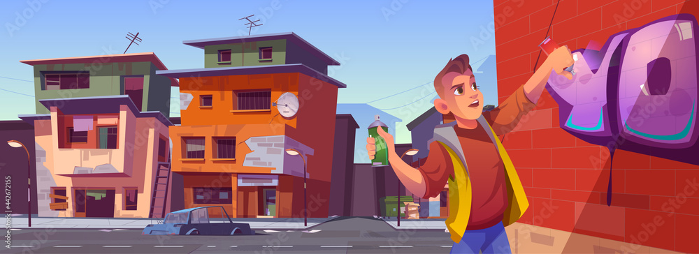 Detail Building Vector Graffiti Nomer 42