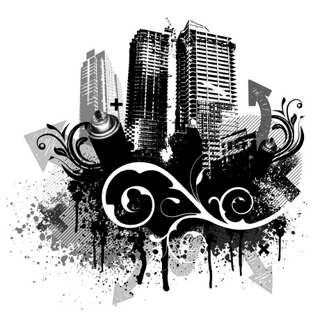 Detail Building Vector Graffiti Nomer 49