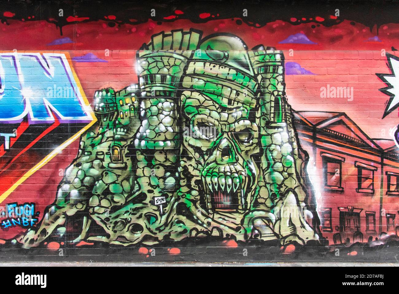 Detail Buildingcartoon Graffiti Nomer 15