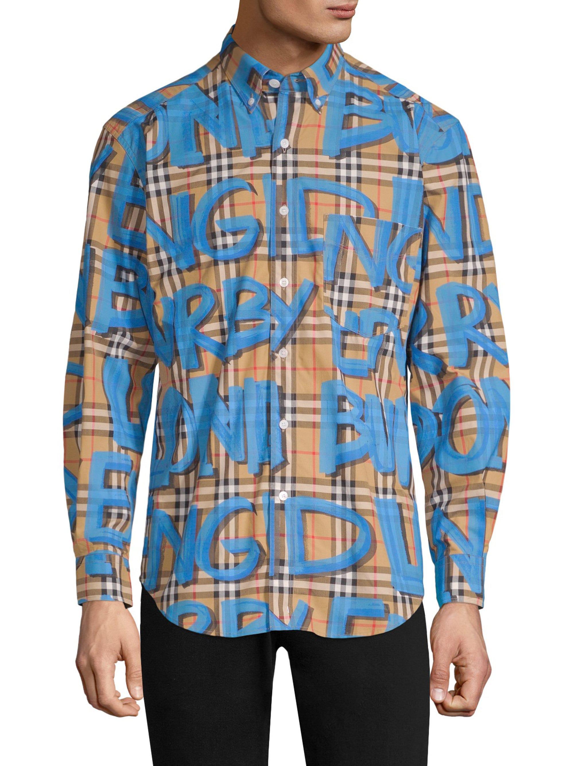 Detail Burberry Graffiti Shirt Nomer 7