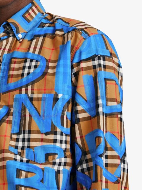 Detail Burberry Shirt Graffiti Nomer 22