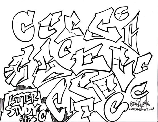 Detail C Graffiti Style Nomer 31