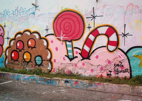 Detail Candy Graffiti Art Nomer 6