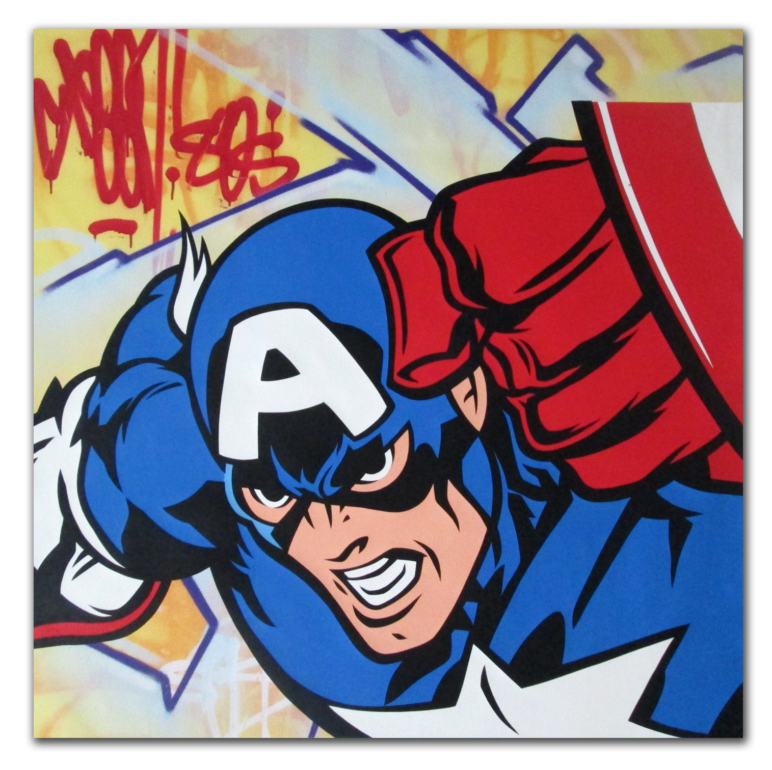 Detail Captain America Graffiti Nomer 3