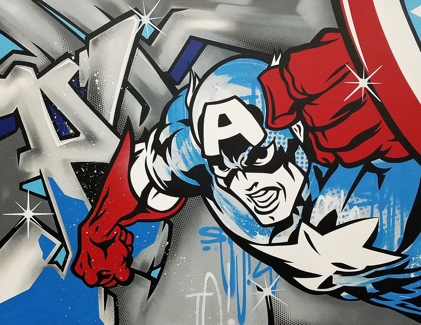 Detail Captain America Graffiti Nomer 6