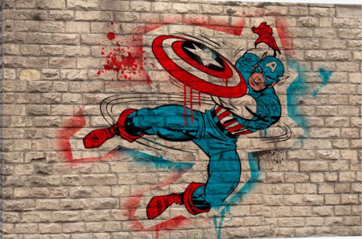 Detail Captain America Graffiti Nomer 50