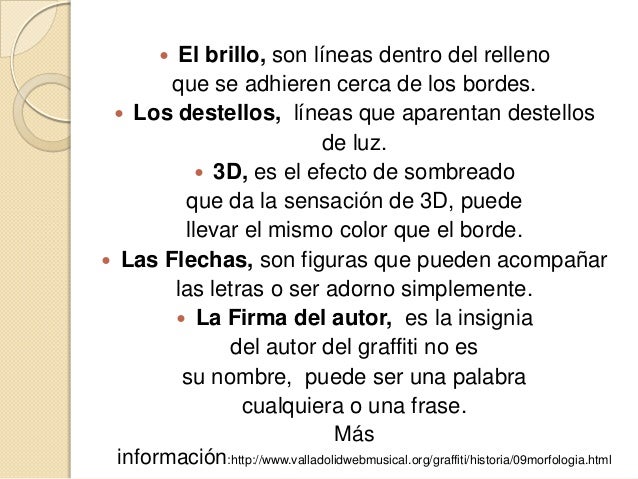 Detail Caracteristicas Del Graffiti Nomer 4