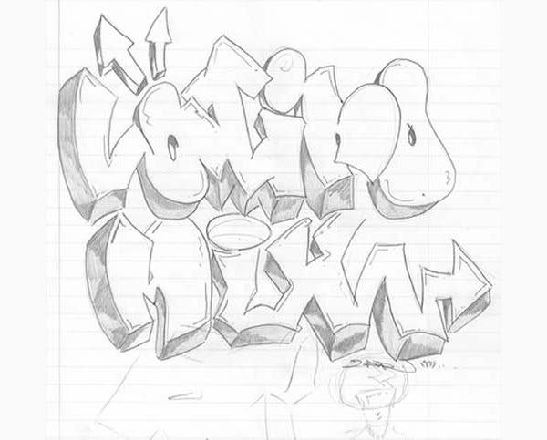 Detail Cartoon Graffiti Drawings Nomer 29