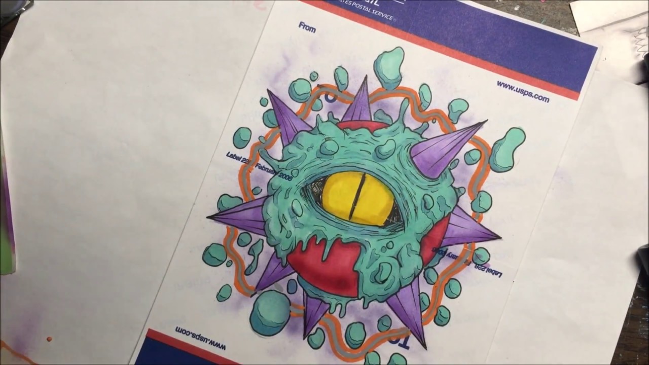Detail Character Graffiti Monster Nomer 43
