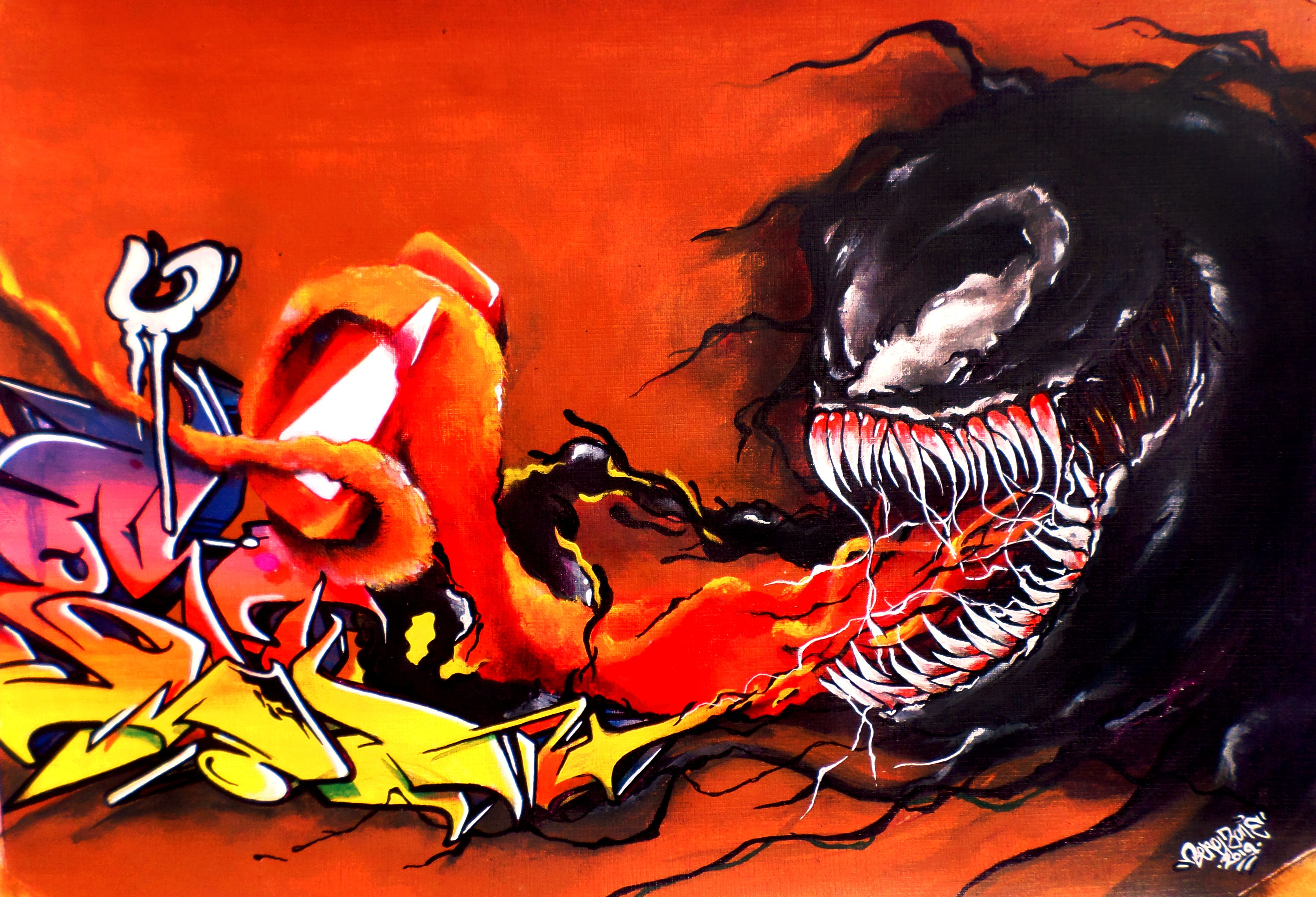 Detail Character Graffiti Venom Nomer 7