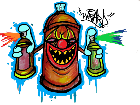 Download Character Graffiti Wizard Png Nomer 6