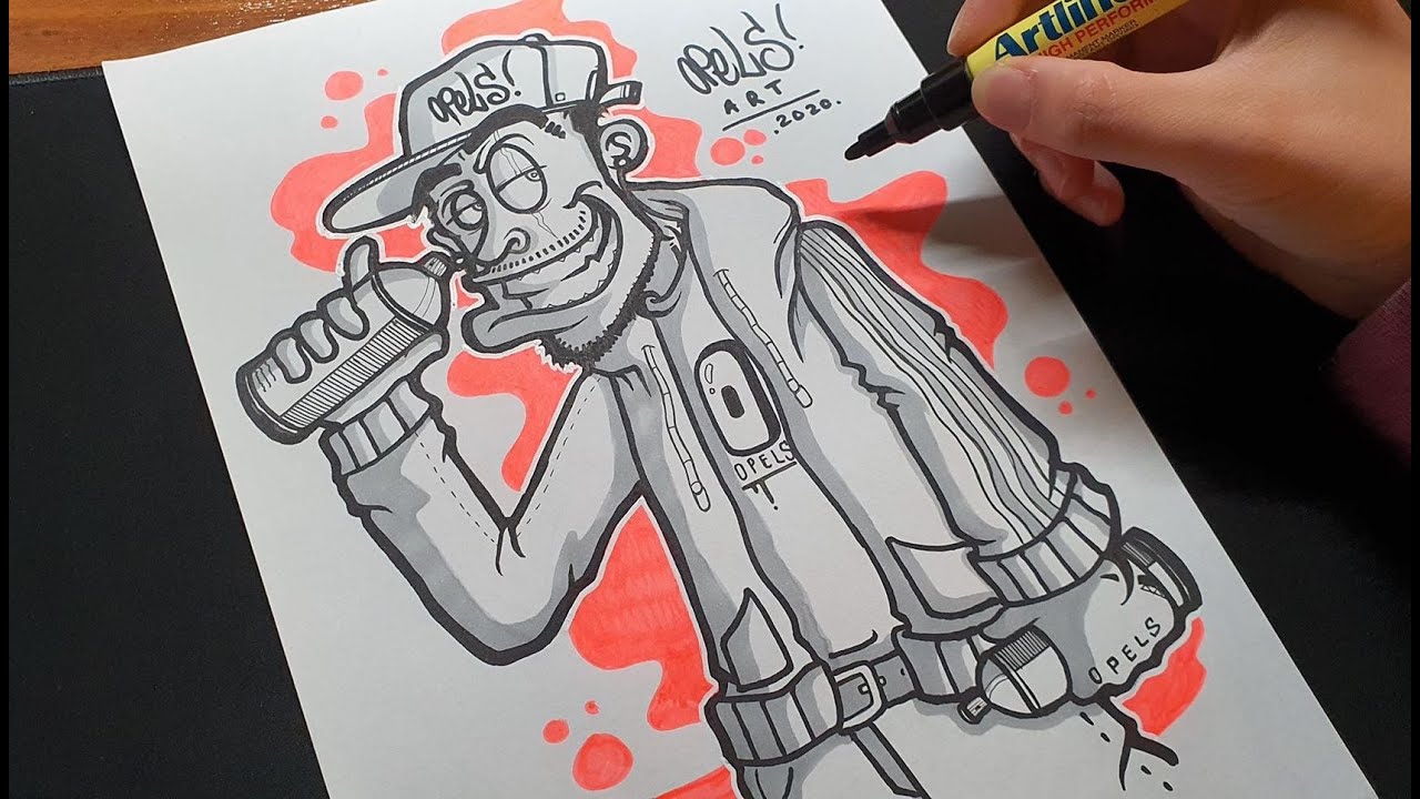 Detail Character Sketch Graffiti Nomer 3