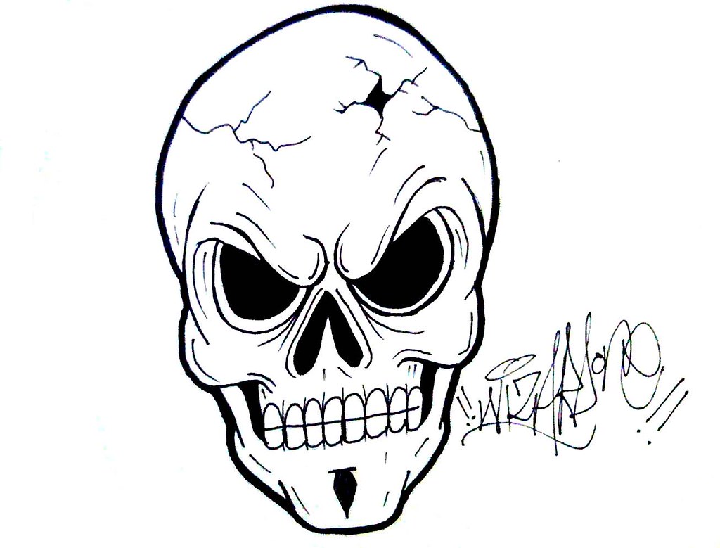 Detail Character Skull Graffiti Nomer 5