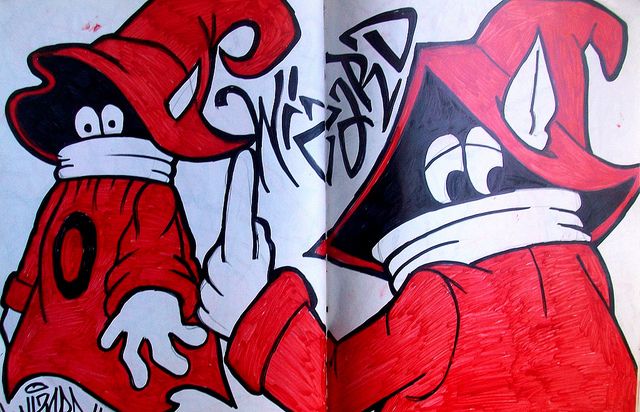 Detail Character Wizard Graffiti Nomer 4