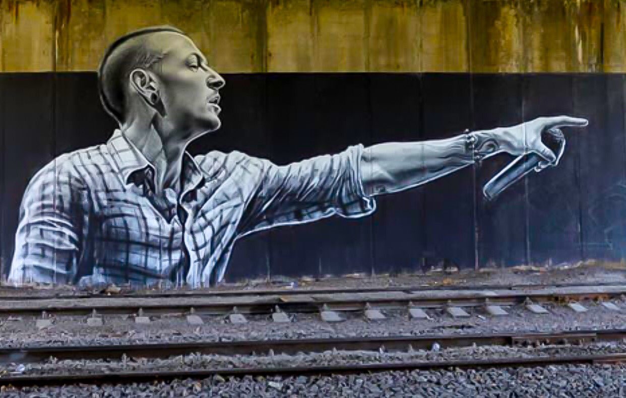 Detail Chester Bennington Graffiti Nomer 3