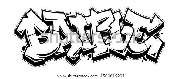 Detail Clip Art Graffiti Hitam Putih Nomer 31