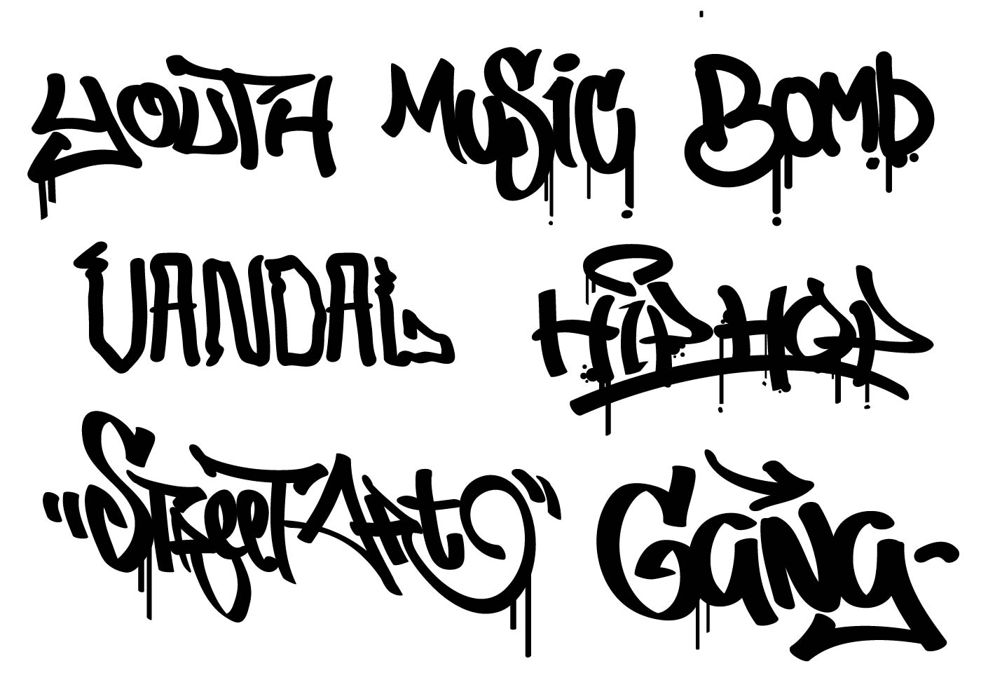 Detail Clipart Vector Graffiti Nomer 2