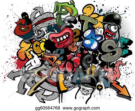 Detail Clipart Vector Graffiti Nomer 23