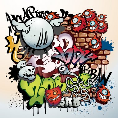 Detail Clipart Vector Graffiti Nomer 31