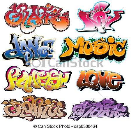 Detail Clipart Vector Graffiti Nomer 34