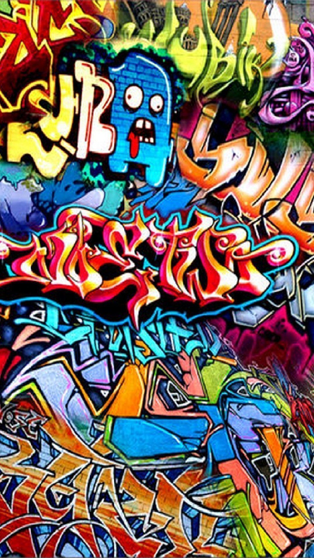 Detail Colorful Graffiti Wallpaper Nomer 4