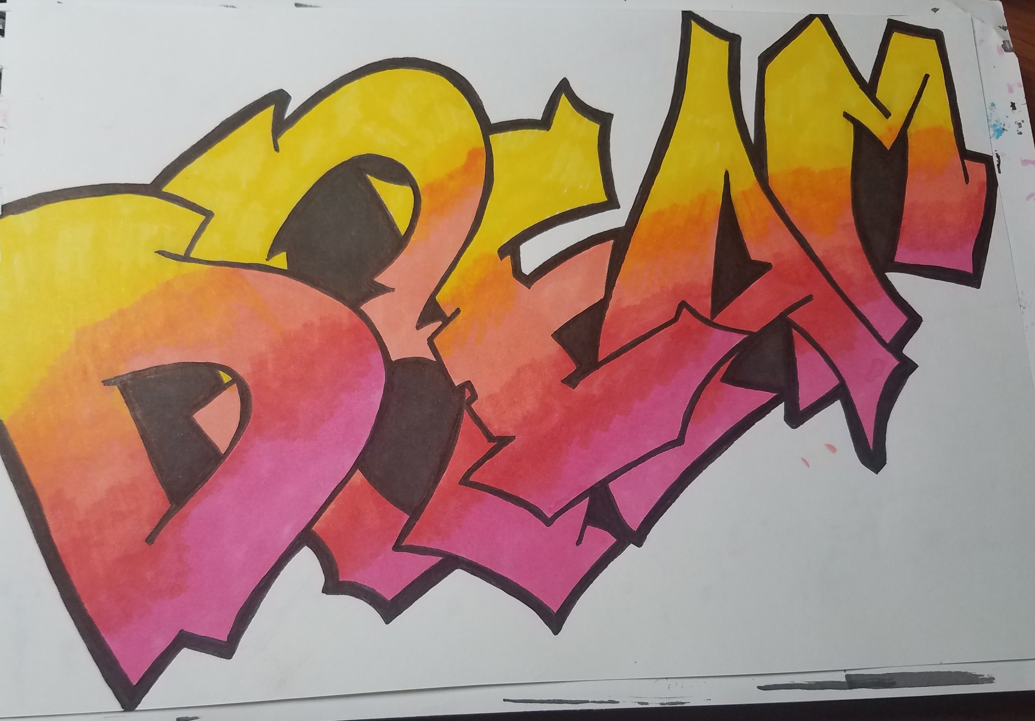Detail Coloring Graffiti With Markers Nomer 17