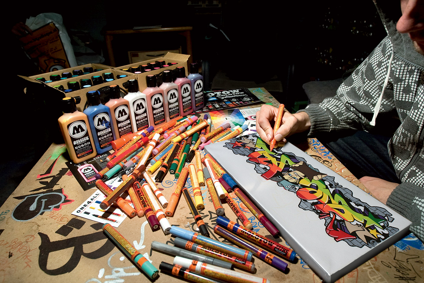 Detail Coloring Graffiti With Markers Nomer 27