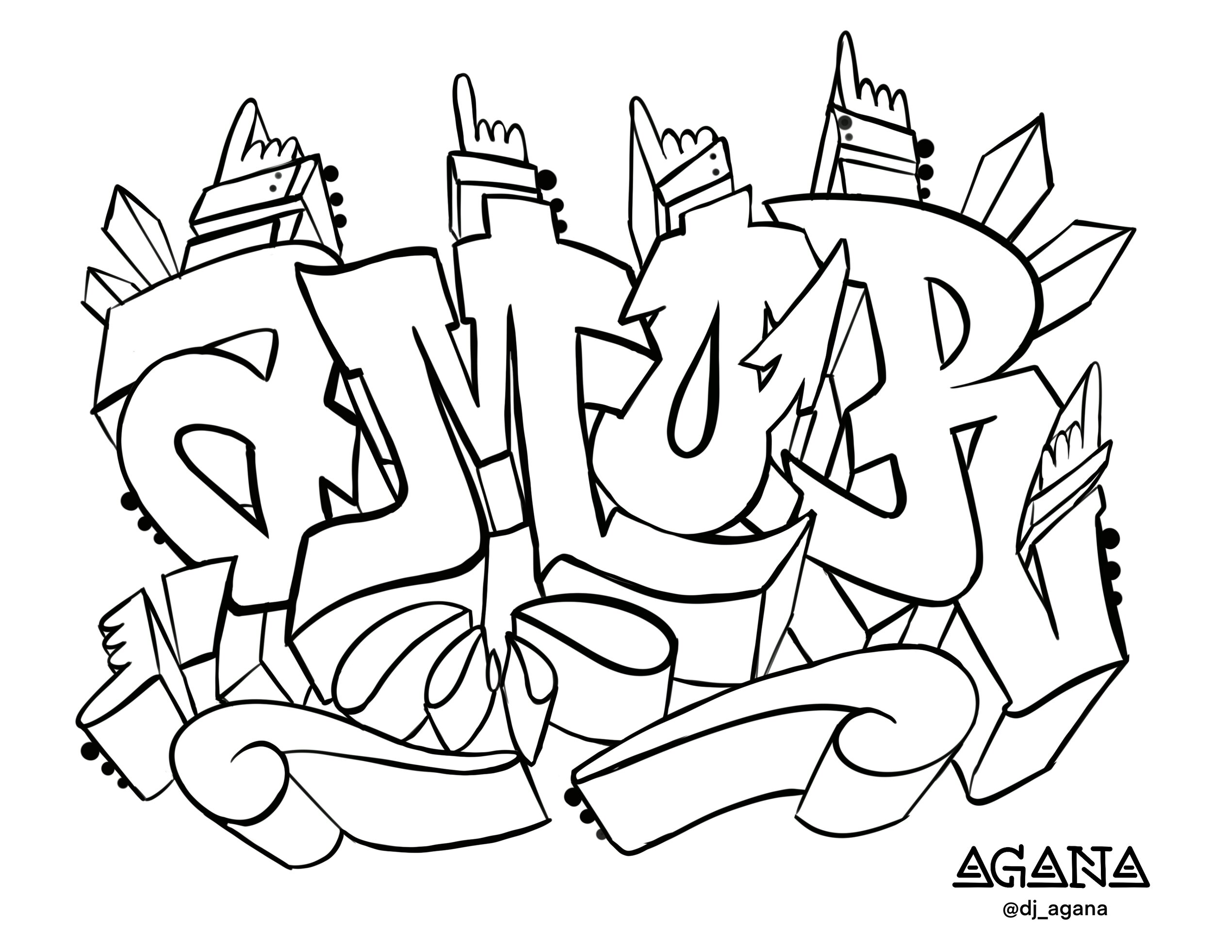 Detail Coloring Graffiti With Markers Nomer 49