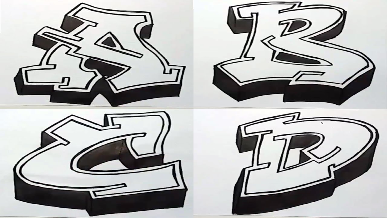 Detail Contoh Gambar Typhografi Alphabet Graffiti Nomer 10