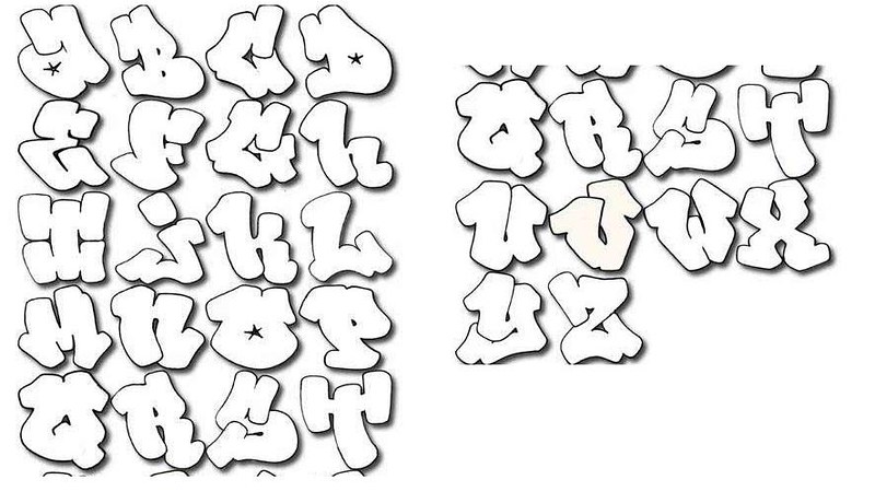 Detail Contoh Huruf Graffiti Bubble Nomer 20