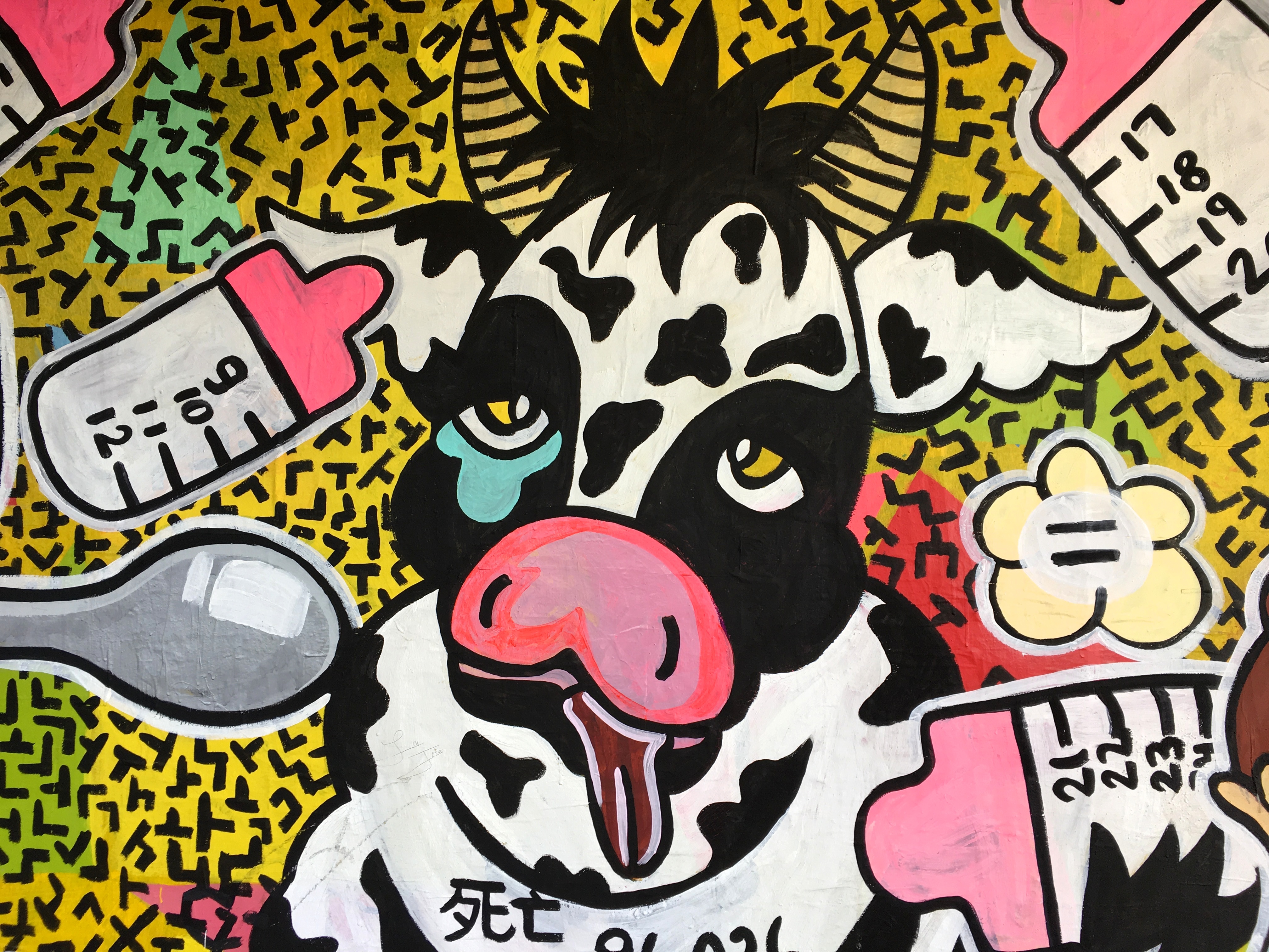 Detail Cow Graffiti Nomer 11