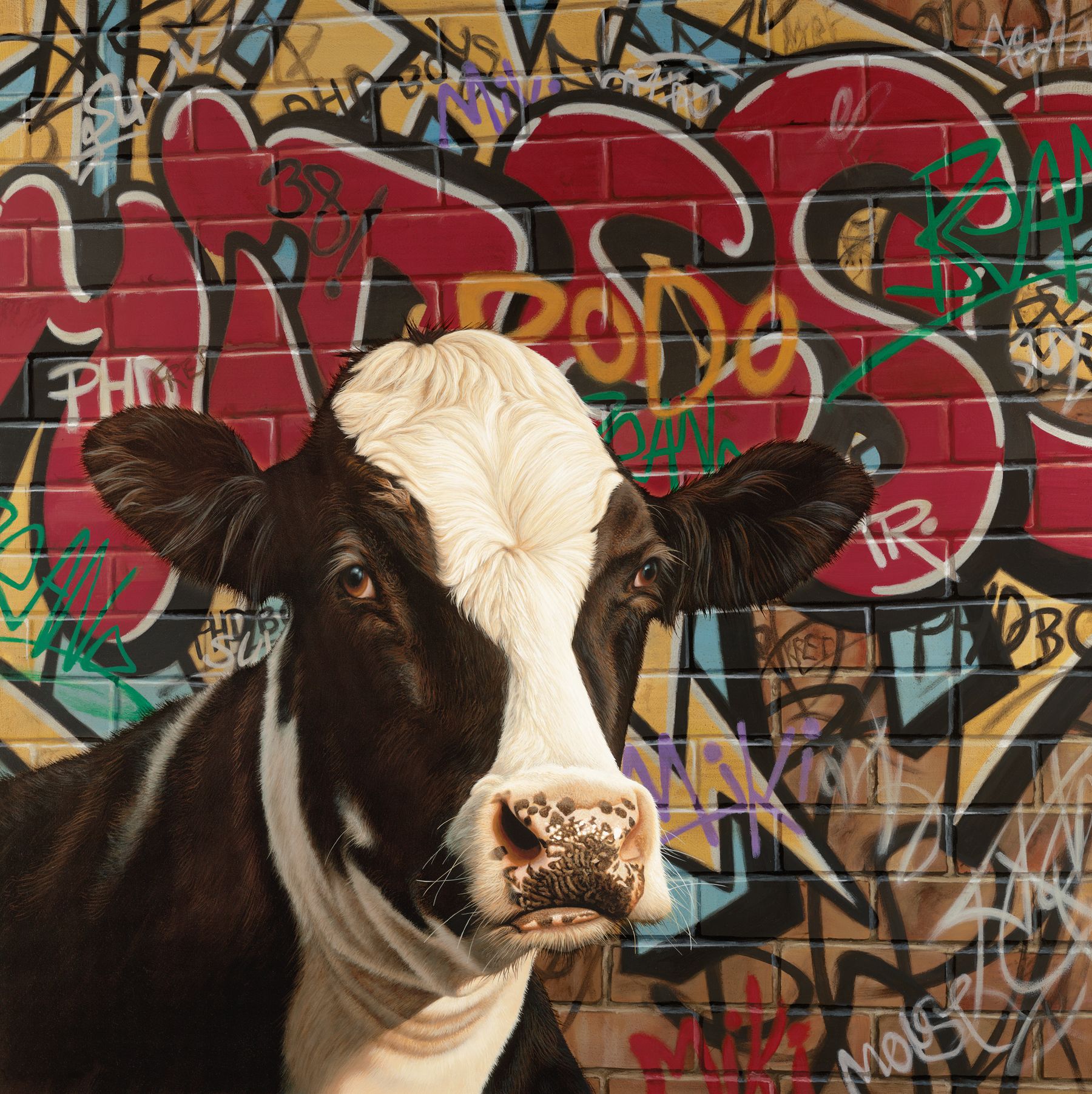 Detail Cow Graffiti Nomer 50