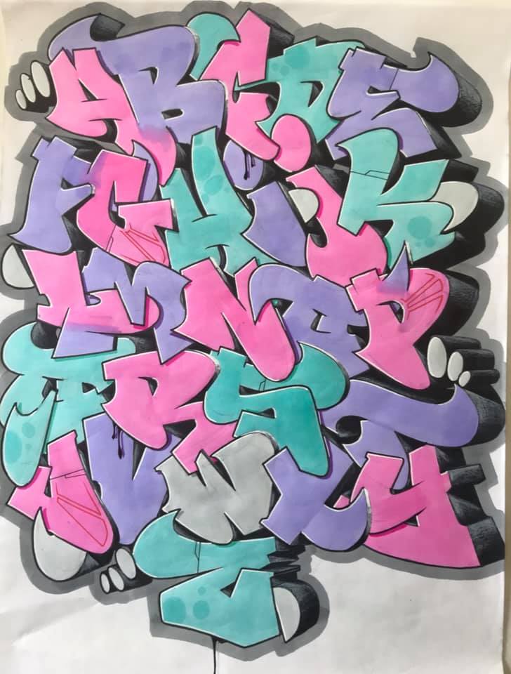 Detail Crazy Graffiti Alphabet Art Nomer 34
