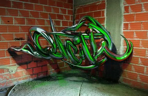 Detail Creat Graffiti 3d Nomer 13