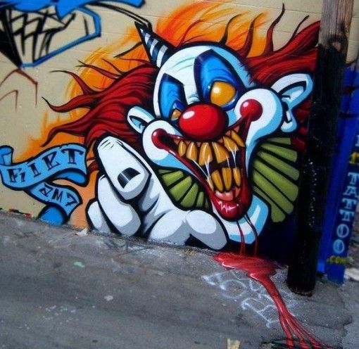 Detail Creepy 3d Graffiti Nomer 5