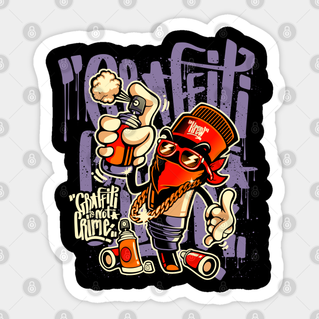 Detail Cutting Sticker Graffiti Men Nomer 27