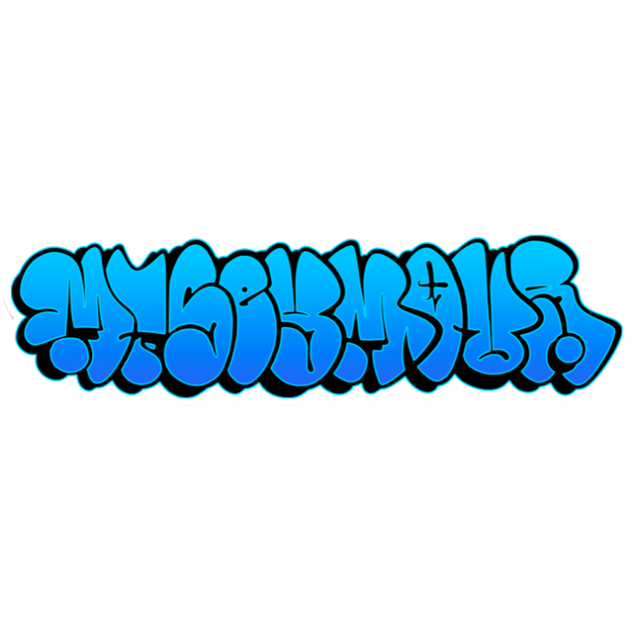 Detail Cutting Sticker Graffiti Men Nomer 6