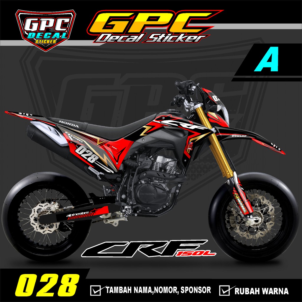 Detail Decal Crf Merah Graffiti Nomer 56