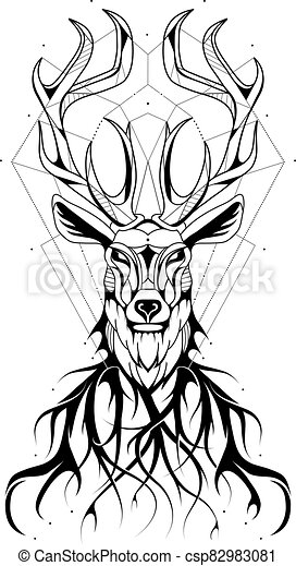 Detail Deer Graffiti Vector Nomer 36