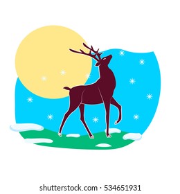 Detail Deer Graffiti Vector Nomer 5