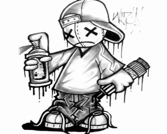 Detail Desain Sketsa Graffiti Nomer 3