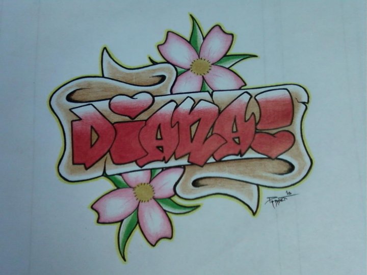 Detail Diana Graffiti Nomer 4