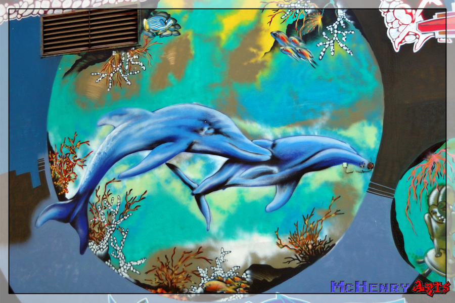Detail Dolphin Graffiti Nomer 38